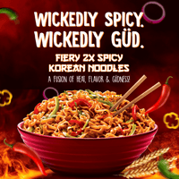 Fiery 2X Spicy Korean Noodles - Pack of 1
