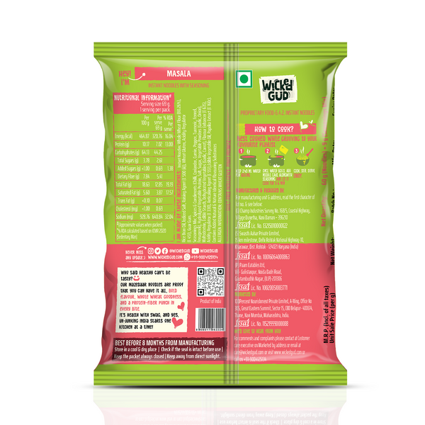 Nourishing Instant Noodles Masala - Pack of 10