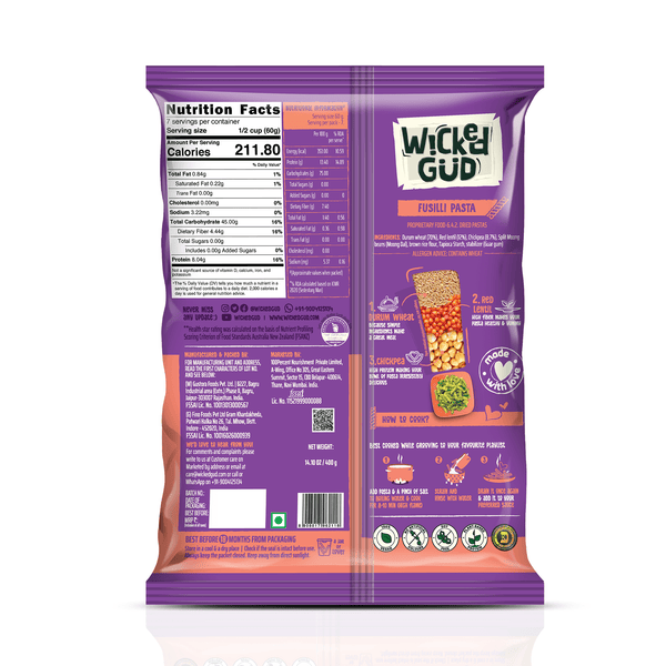 Multigrain Fusilli Pasta - Pack of 1