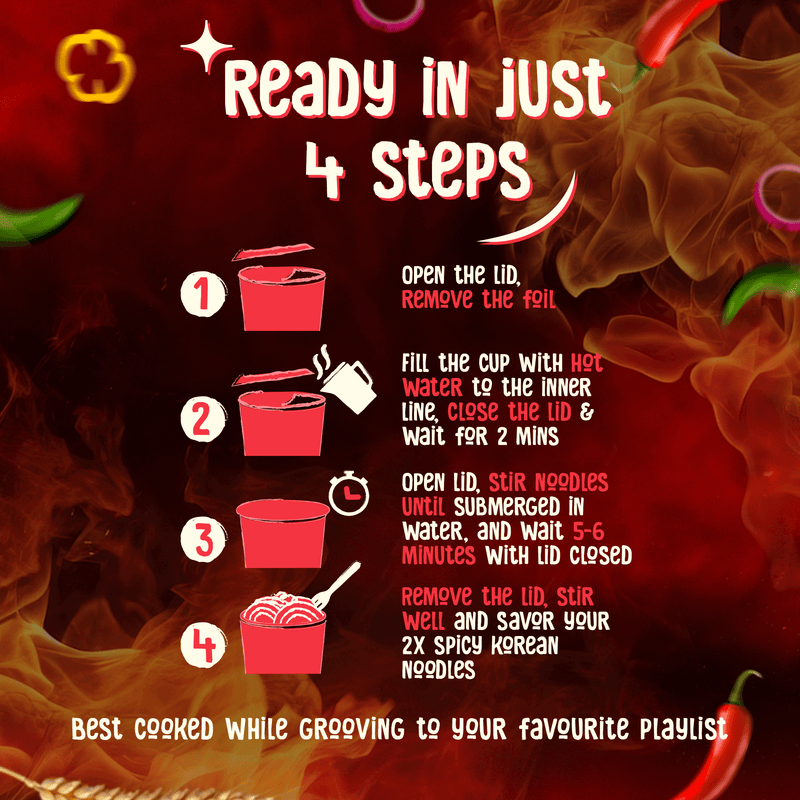 PREORDER NOW — WickedGud Fiery 2X Spicy Korean Cup Noodles