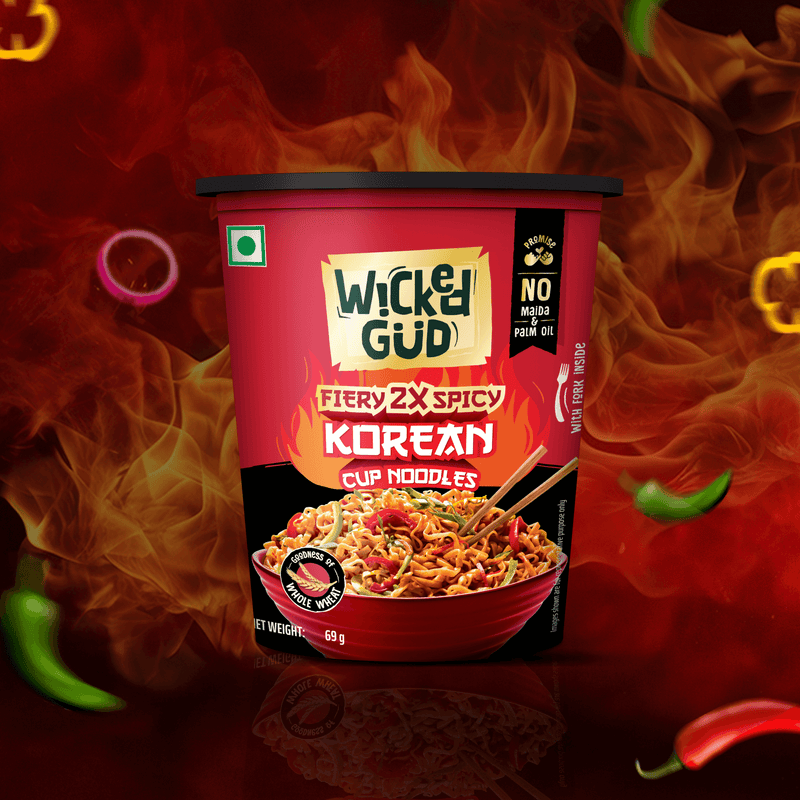 PREORDER NOW — WickedGud Fiery 2X Spicy Korean Cup Noodles