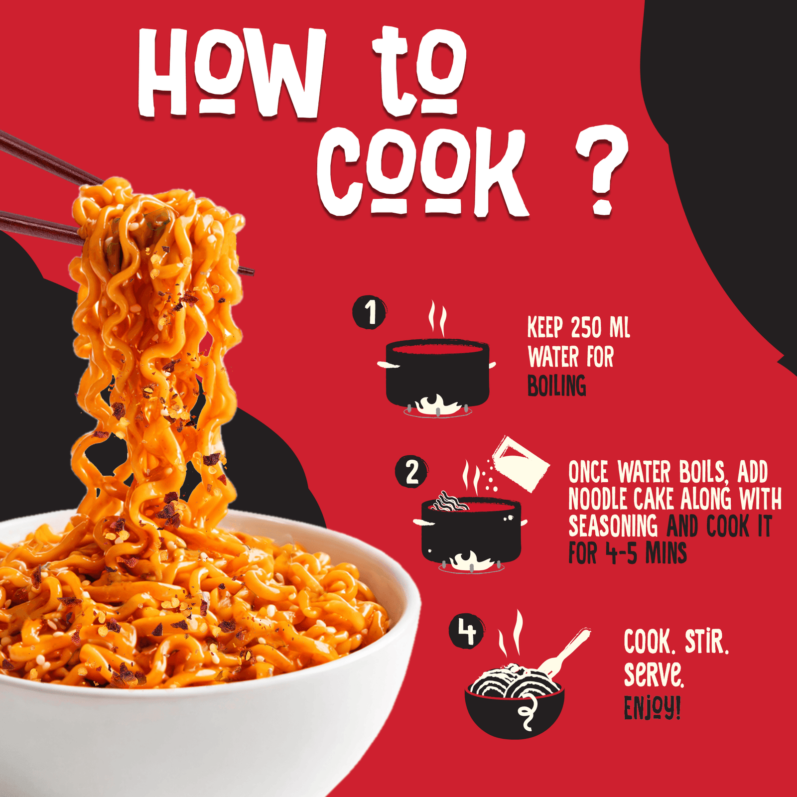 ヨギーギフード Fiery 2X Spicy Korean Noodles – WickedGud – WickedGüd