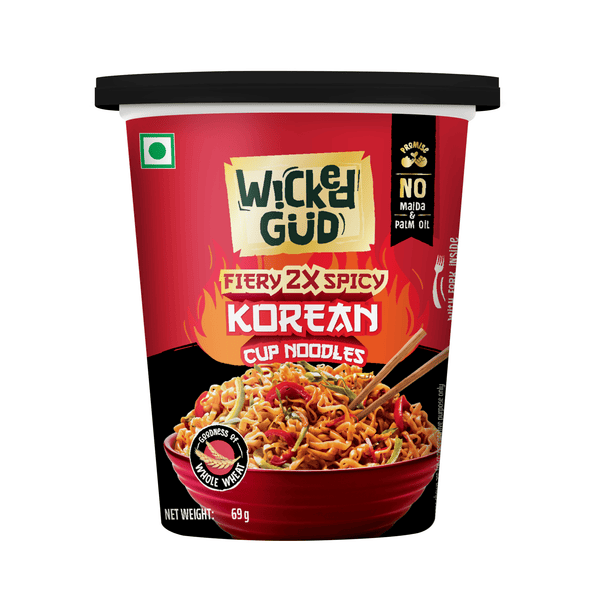 WickedGud Fiery 2X Spicy Korean Cup Noodles