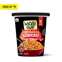 3x chilli chicken korean cup noodles - pack of 4