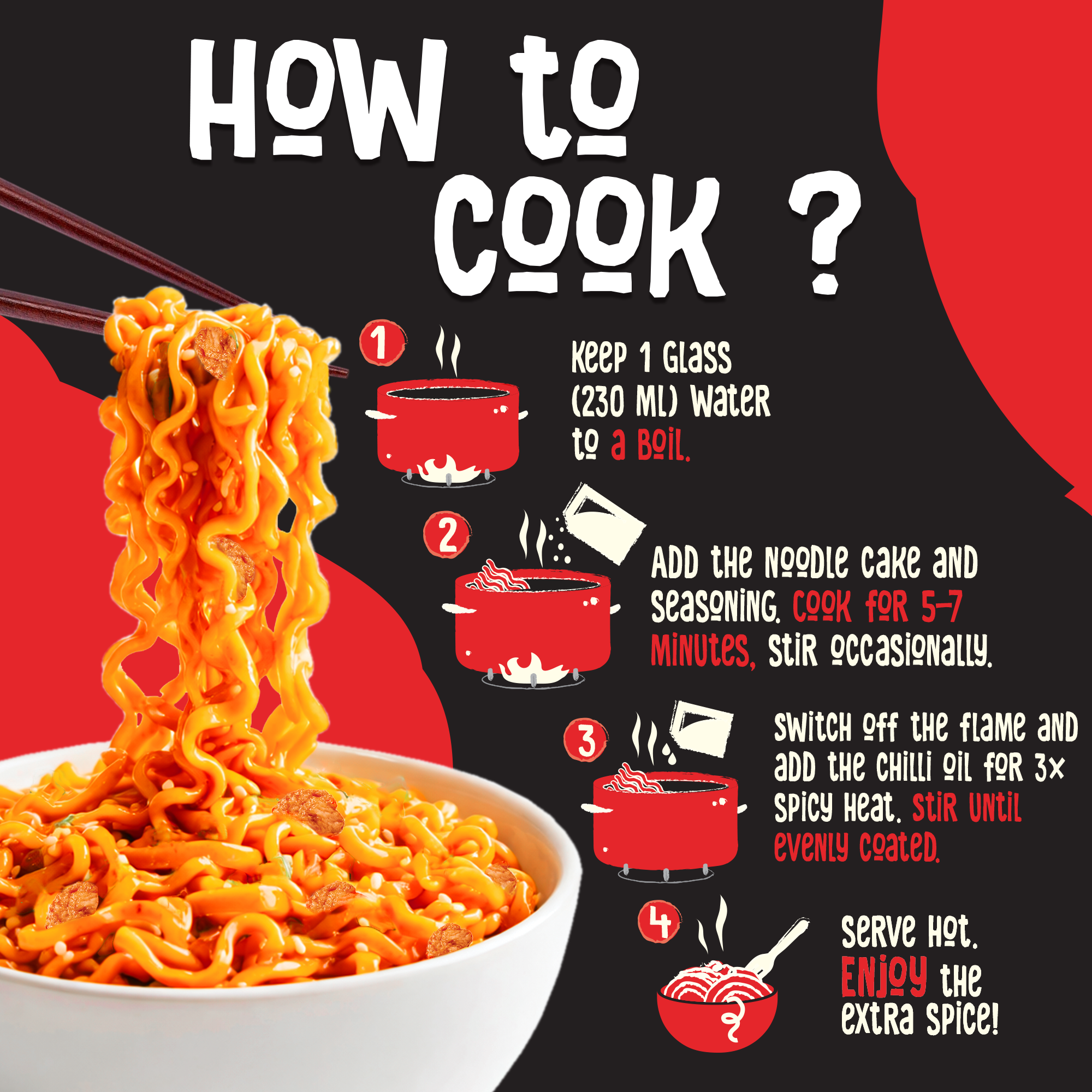 3X Chilli Chicken Korean Instant Noodles – WickedGud
