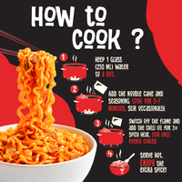 3x chilli chicken korean instant noodles - pack of 4