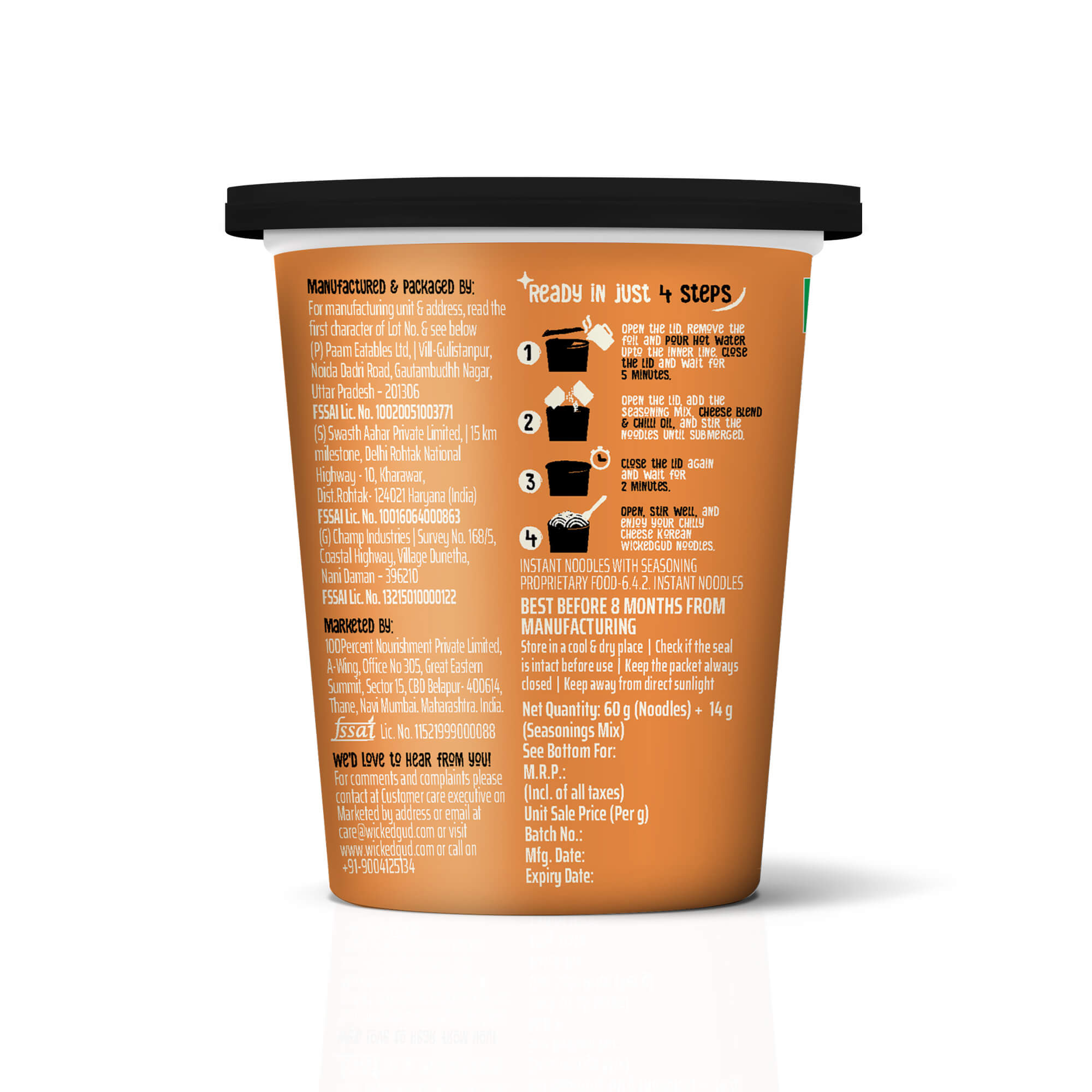 Chilli Cheese Korean Cup Noodles – WickedGud