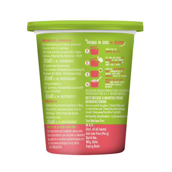 Nourishing Masala Cup Noodles - Pack of 8
