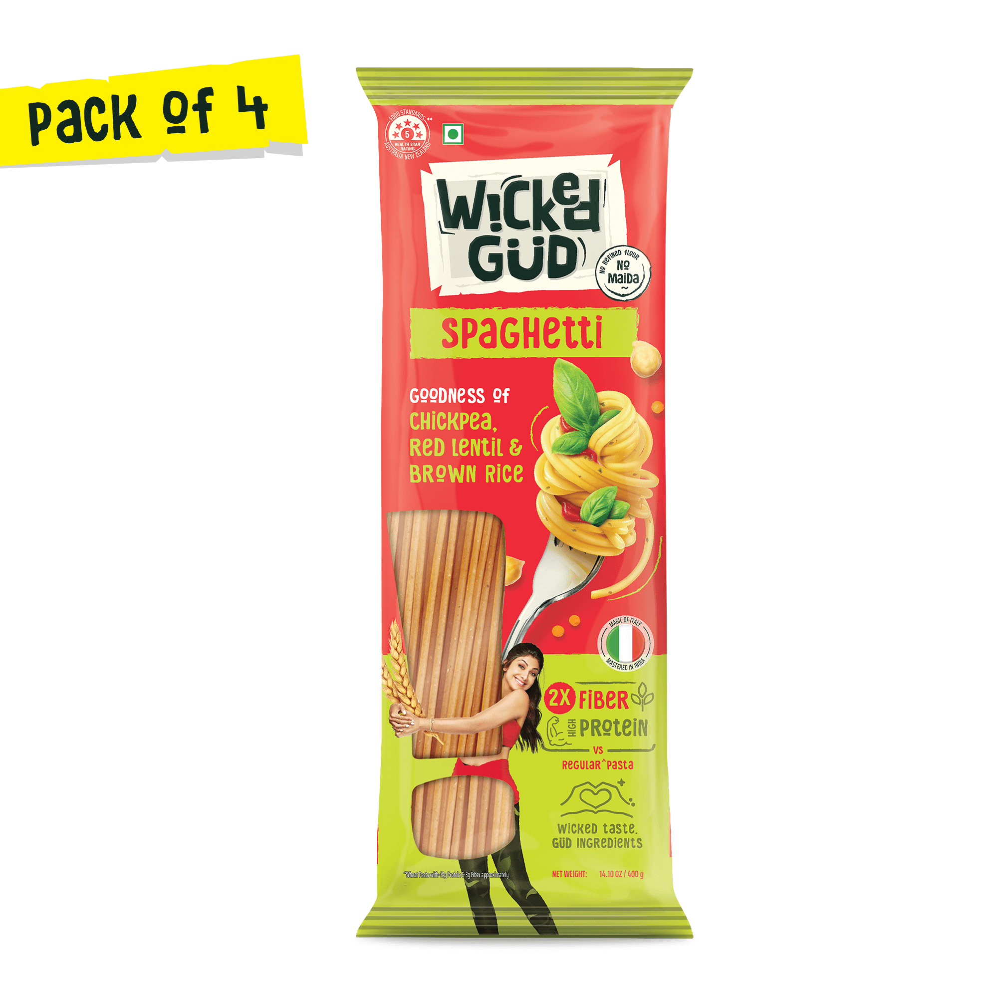 Multlu Spaghetti Multigrain Spaghetti Pasta Pack of 4 – WickedGud