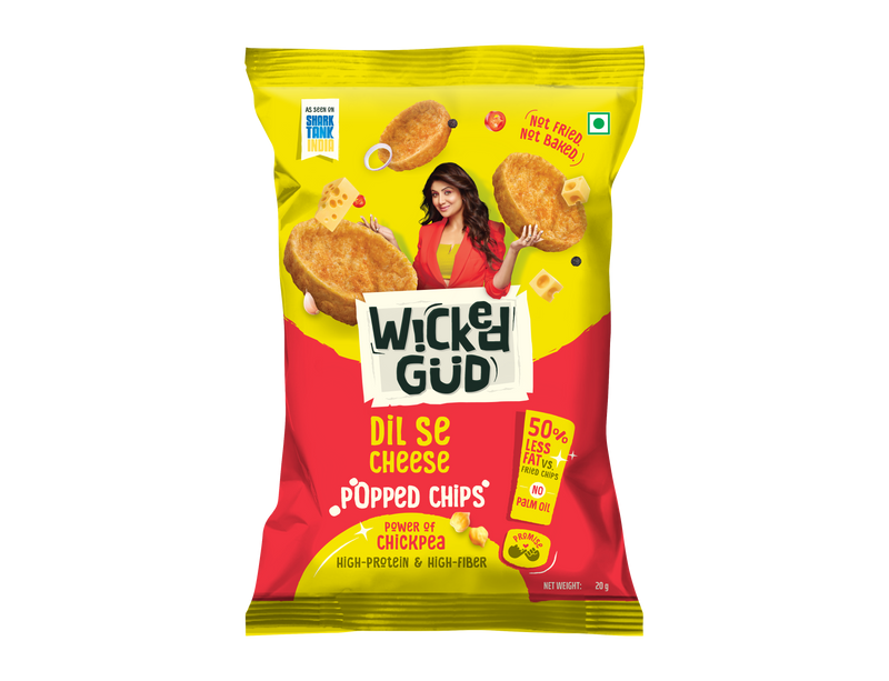 Chickpea Popped Chips - Dil se cheese 20gm