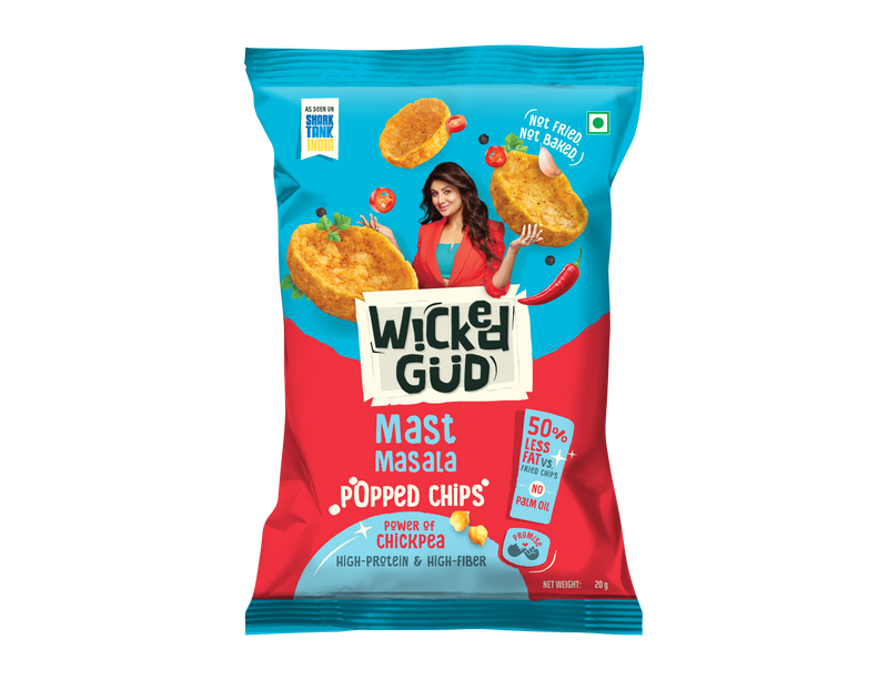 Chickpea Popped Chips - Mast Masala 20gm