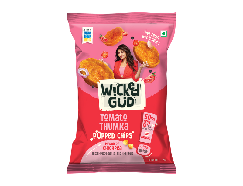 Chickpea Popped Chips - Tomato Thumaka 20gm